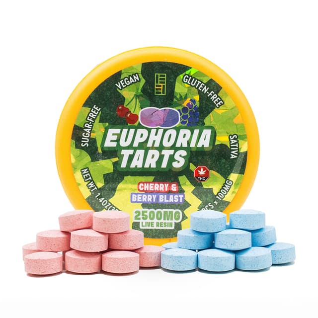 CherryBerry Blast Sativa 2500mg - Euphoria Tarts