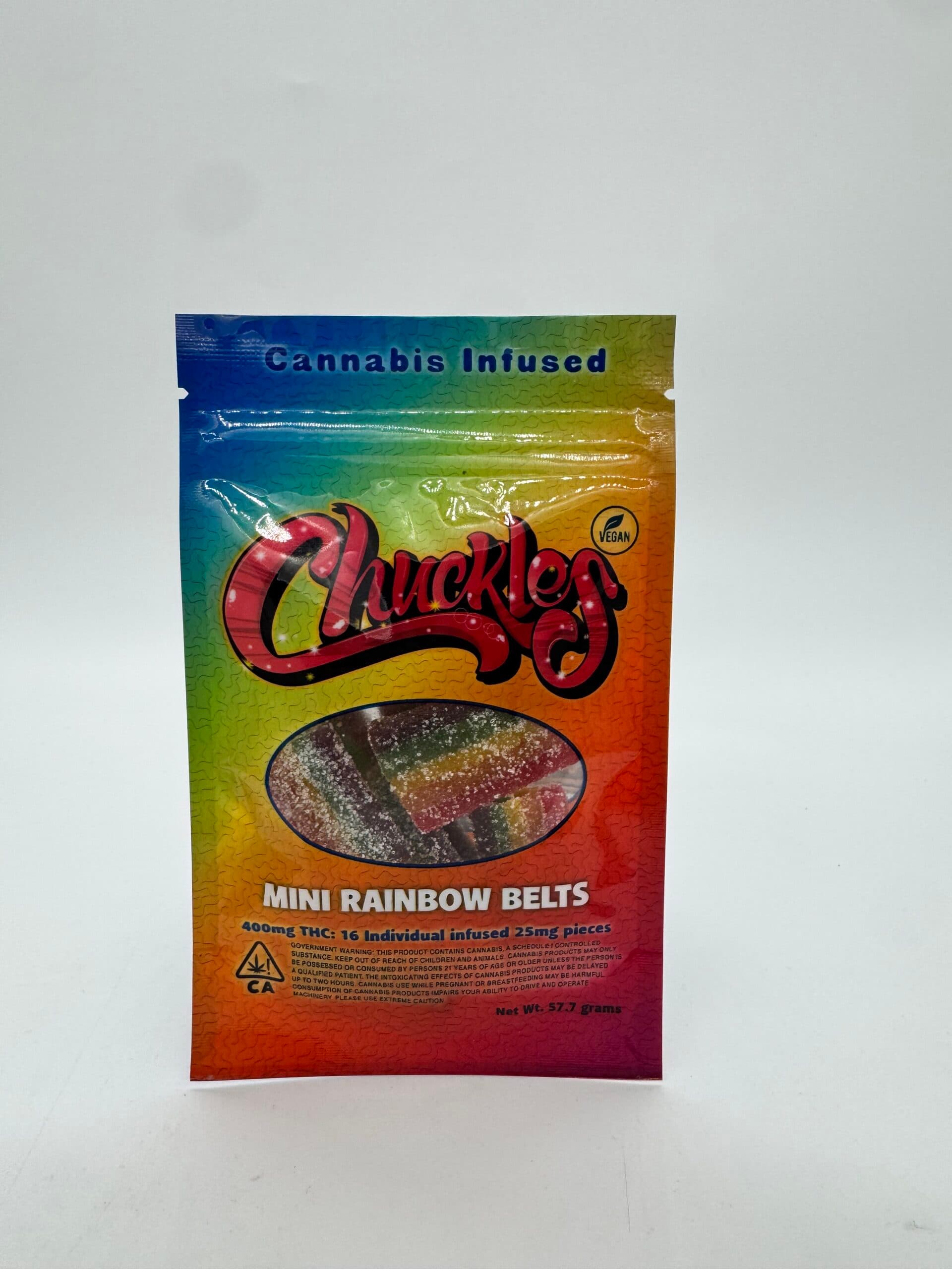 Chuckles Mini rainbow belts - Edibles
