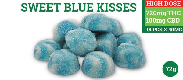 Sweet Blue Kisses - THC Gummies