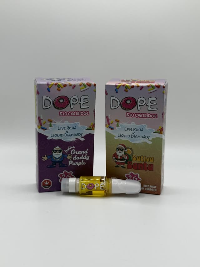 DOPE Live Resin + Diamonds Cart – 2g